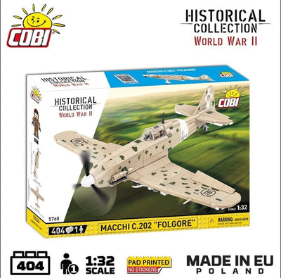 Macchi C. 202 Folgore brick plane model - COBI 5760 - 405 bricks Planes Cobi