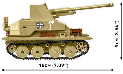 Marder III (Sd.Kfz.139) brick model tank - COBI 3131 - 486 bricks Tank Cobi