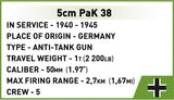 Marder III (Sd.Kfz.139) brick model tank - COBI 3131 - 486 bricks Tank Cobi