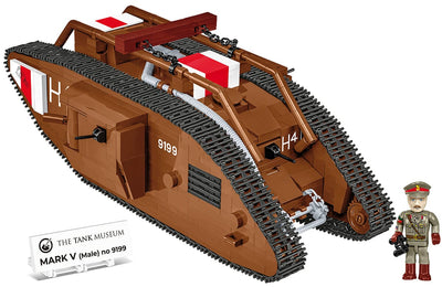 Mark V (Male) no. 9199 WWI brick model - COBI 2995 - 844 bricks Tank COBI