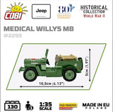 Medical Willys MB - COBI 2295 - 130 bricks Other Military Cobi