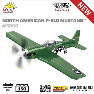 Mustang P-51 brick plane model - COBI 5860 - 150 bricks Planes Cobi