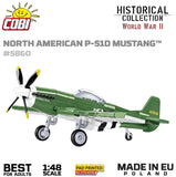 Mustang P-51 brick plane model - COBI 5860 - 150 bricks Planes Cobi
