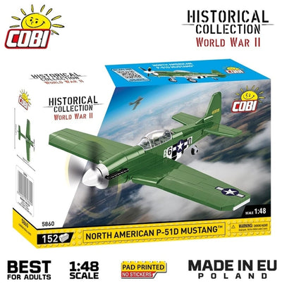Mustang P-51 brick plane model - COBI 5860 - 150 bricks Planes Cobi