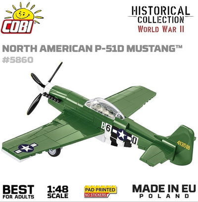 Mustang P-51 brick plane model - COBI 5860 - 150 bricks Planes Cobi
