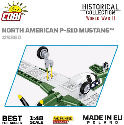 Mustang P-51 brick plane model - COBI 5860 - 150 bricks Planes Cobi