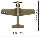 Mustang P-51B 158 KL brick plane model - COBI 5869 - 155 bricks Planes Cobi