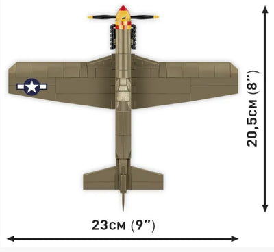 Mustang P-51B 158 KL brick plane model - COBI 5869 - 155 bricks Planes Cobi