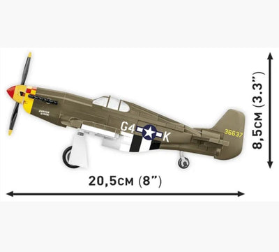 Mustang P-51B 158 KL brick plane model - COBI 5869 - 155 bricks Planes Cobi