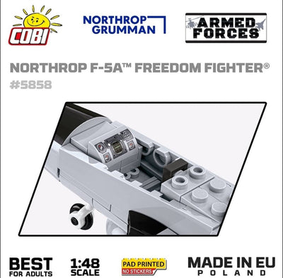 Northrop F-5E Freedom Fighter brick plane model - COBI 5858 - 335 bricks Planes Cobi