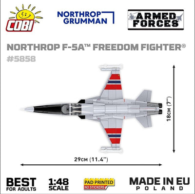 Northrop F-5E Freedom Fighter brick plane model - COBI 5858 - 335 bricks Planes Cobi