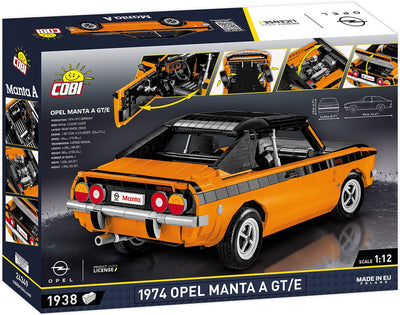 Opel Manta A GT/E 1974 brick model car - COBI 24349 - 1938 bricks car Cobi