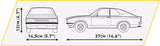 Opel Manta A GT/E 1974 brick model car - COBI 24349 - 1938 bricks car Cobi