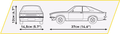 Opel Manta A GT/E 1974 brick model car - COBI 24349 - 1938 bricks car Cobi