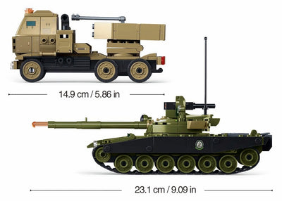 Operation Hunt and Eliminate brick model - Sluban M38-B1259 - 579 bricks Tank SLUBAN