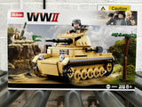 Panzer II brick tank model - Sluban M38-B0691 - 356 bricks Tank SLUBAN