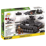 Panzer III Ausf. J brick tank model - COBI 2289 - 585 bricks Tank Cobi