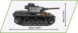 Panzer III Ausf. J brick tank model - COBI 2289 - 590 bricks Tank Cobi