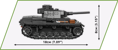 Panzer III Ausf. J brick tank model - COBI 2289 - 590 bricks Tank Cobi