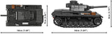Panzer III Ausf. J brick tank model - COBI 2289 - 590 bricks Tank Cobi