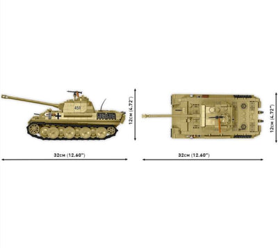 Panzer V Panther AUSF.G 'Pudel' brick model tank - COBI 2655 - 1133 bricks Tank Cobi