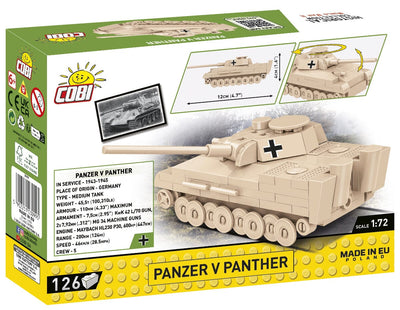 Panzer V Panther brick tank model - COBI 3099 - 126 bricks Tank Cobi