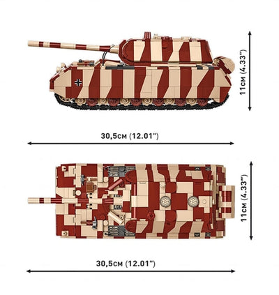 Panzer VIII Maus brick tank model - COBI 3138 - 1353 bricks Tank Cobi