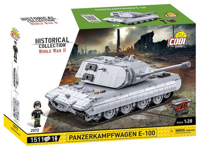 Panzerkampfwagen E-100 brick tank model - COBI 2572 - 1511 bricks Tank Cobi