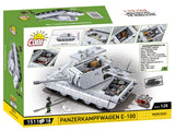 Panzerkampfwagen E-100 brick tank model - COBI 2572 - 1511 bricks Tank Cobi