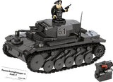 Panzerkampfwagen II Ausf. F brick tank model - COBI 2597 - 812 bricks Tank Cobi