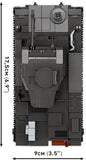 Panzerkampfwagen II Ausf. F brick tank model - COBI 2597 - 812 bricks Tank Cobi