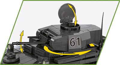 Panzerkampfwagen II Ausf. F brick tank model - COBI 2597 - 812 bricks Tank Cobi