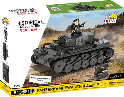 Panzerkampfwagen II Ausf. F brick tank model - COBI 2597 - 812 bricks Tank Cobi
