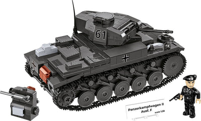 Panzerkampfwagen II Ausf. F brick tank model - COBI 2597 - 812 bricks Tank Cobi