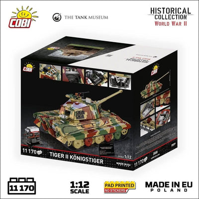 Panzerkampfwagen VI B Tiger II Königstiger - 1:12 brick tank model - COBI 2808 - 11170 bricks Tank COBI