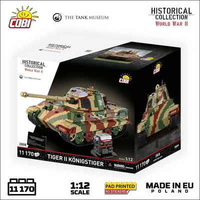 Panzerkampfwagen VI B Tiger II Königstiger - 1:12 brick tank model - COBI 2808 - 11170 bricks Tank COBI