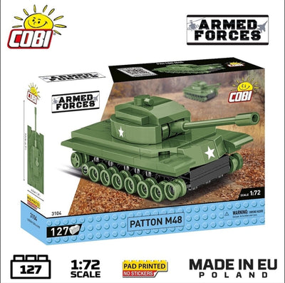 Patton M48 brick tank model - COBI 3104 - 127 bricks Tank Cobi