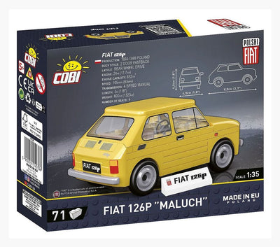 Polski Fiat 126 brick car model - COBI 24530 - 71 bricks car Cobi
