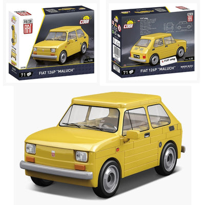 Polski Fiat 126 brick car model - COBI 24530 - 71 bricks car Cobi