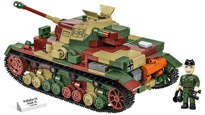 PzKpfw IV Ausf. G. brick tank model - COBI-2592 - 1107 bricks Cobi