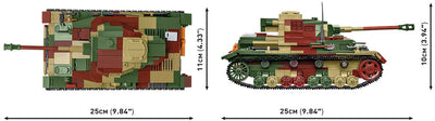 PzKpfw IV Ausf. G. brick tank model - COBI-2592 - 1107 bricks Cobi