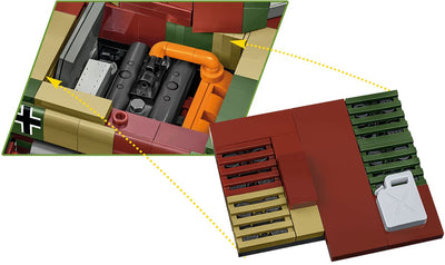 PzKpfw IV Ausf. G. brick tank model - COBI-2592 - 1107 bricks Cobi