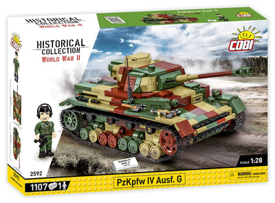 PzKpfw IV Ausf. G. brick tank model - COBI-2592 - 1107 bricks Cobi