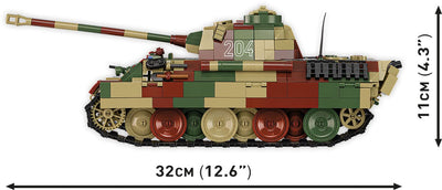 Pz.Kpfw. V Panther Ausf. A brick tank model- COBI 2654 - 1150 bricks Tank Cobi
