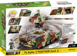 Pz.Kpfw. V Panther Ausf. A brick tank model- COBI 2654 - 1150 bricks Tank Cobi