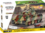 Pz.Kpfw. V Panther Ausf. A brick tank model- COBI 2654 - 1150 bricks Tank Cobi