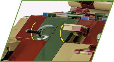 Pz.Kpfw. V Panther Ausf. A brick tank model- COBI 2654 - 1150 bricks Tank Cobi