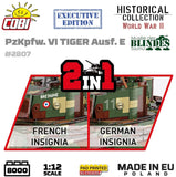Pz.Kpfw. VI Tiger 2 in 1 - 1:12 brick tank model - COBI 2807 - 8000 bricks EXECUTIVE EDITION Tank COBI