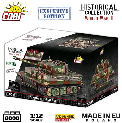 Pz.Kpfw. VI Tiger 2 in 1 - 1:12 brick tank model - COBI 2807 - 8000 bricks EXECUTIVE EDITION Tank COBI