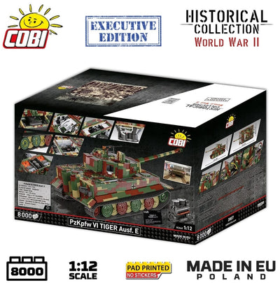 Pz.Kpfw. VI Tiger 2 in 1 - 1:12 brick tank model - COBI 2807 - 8000 bricks EXECUTIVE EDITION Tank COBI